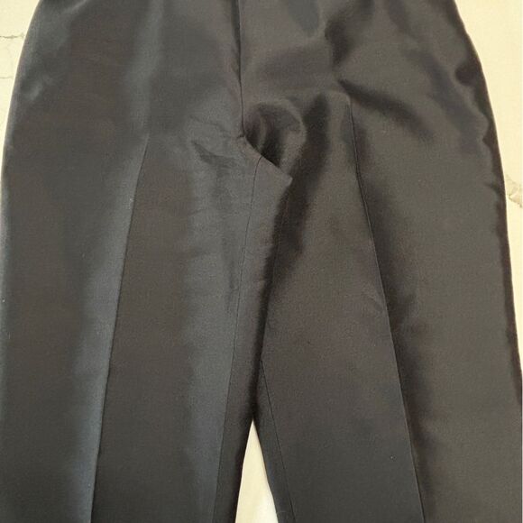 Talbots | Pure Silk Women’s Black Lined Dress Pants - Picture 12 of 14